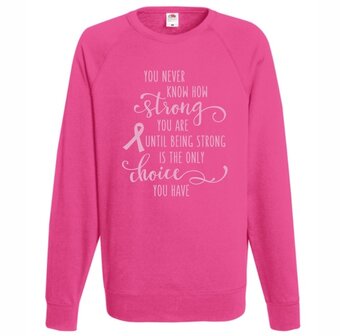 Pink ribbon sweater