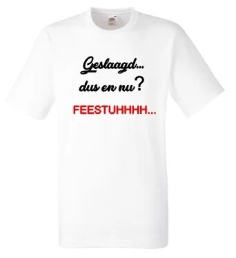 Shirt GESLAAGD &quot;Feestuhhhh&quot;