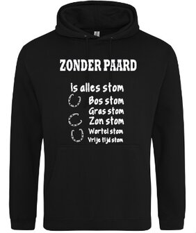 alles-stom-zonder-paard-hoodie-zwart