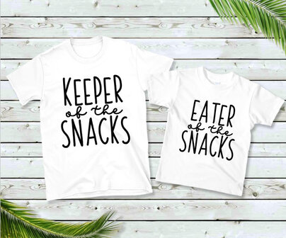 Twinning shirt keeper/eater snacks