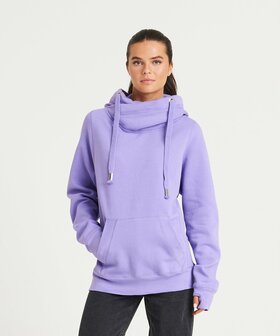 cross neck hoodie